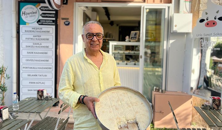 Urla’da Gerçek Meşhur Bademli Kazandibinin Adresi: Urla Hisarönü Süt Tatlıları