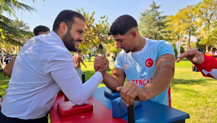 Eyyübiye’nin gururu Ercüment Bars: Küçük yaşta başladığı Bilek Güreşinde Türkiye dereceleri kazandı