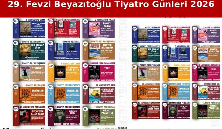 29’uncu Fevzi Bayazıtoğlu Uluslararası Tiyatro Günleri için geri sayıma başlandı